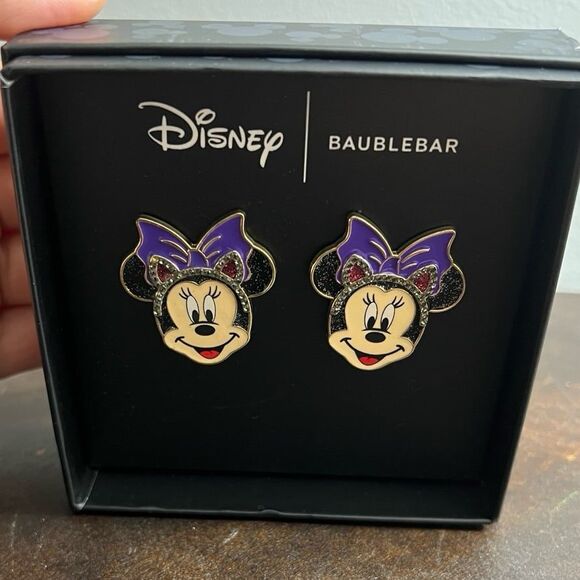 Disney baublebar earrings Minnie Mouse Cat ears Halloween - Picture 1 of 4
